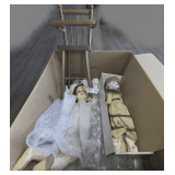ANTIQUE AND VINTAGE DOLLS PLUS DOLL HIGH CHAIR