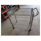 THREE-TIER WIRE SHELF CART