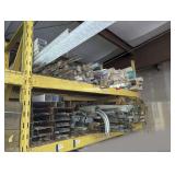CONTENTS OF UPPER TWO SHELVES OF PALLET RACKING MARKED 1225 INCLUDING PIPES, THREADED RODS, FLUORESCENT BULBS, WELDING STOCK, REBAR, AND MORE *** SPECIAL PICKUP INSTRUCTIONS ***