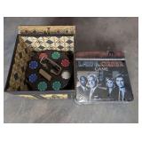 POKER CHIP CAROUSEL AND LAW & ORDER DETECTIVE GAME