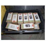 TUB FILLED WITH 24 KWIKSET DIGITAL DEADBOLT LOCKS IN ORIGINAL BOXES