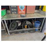 STAINLESS PREP TABLE WITH WITH BACK AND SIDE SPLASH GUARDS *** SPECIAL PICKUP INSTRUCTIONS ***