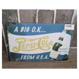 METAL REPRODUCTION PEPSI-COLA FROM USA SIGN