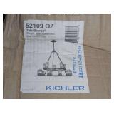 KICHLER OLDE BRONZE ORNATE MODERN CHANDELIER IN ORIGINAL BOX