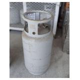 FORKLIFT PROPANE TANK, PARTIALLY FILLED