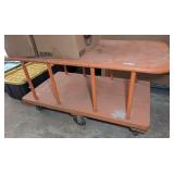 COMMERCIAL GRADE DOUBLE TIER ROLLING SHOP TABLE / CART
