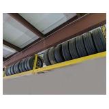 ALL TRUCK WHEELS, TIRES, AND MORE ON TOP SHELF OF PALLET RACKING *** SPECIAL PICKUP INSTRUCTIONS ***