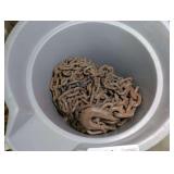 BUCKET FILLED WITH CHAIN