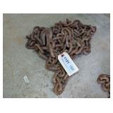 CHAIN WITH TWO HOOKS, APPROXIMATELY 13.5 FT LONG
