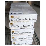 TEN USI ELECTRIC 2-IN-1 SMOKE AND FIRE ALARMS IN ORIGINAL BOXES