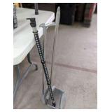 BROOM AND DUST PAN SET PLUS VARIABLE WIDTH LOAD SHIFT CONTROLLER ROD