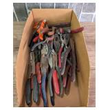 HUGE GROUP OF WIRE CUTTERS, PLIERS, WIRE STRIPPERS, AND MORE