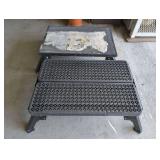 PAIR OF TOOL PLATFORMS WITH FOLDING LEGS
