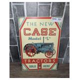 METAL REPRODUCTION THE NEW CASE MODEL "L" TRACTORS SOLD HERE SIGN