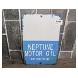 METAL REPRODUCTION NEPTUNE MOTOR OIL SIGN