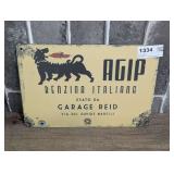 METAL ITALIAN GARAGE SIGN