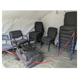 RR FH 920 Premium Ebony/Ebony Chairs & Car Folding Rear Seat and Door Panels