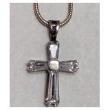 Sterling Silver Cross Penant and Chain
