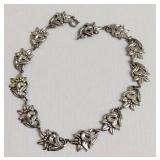 Sterling Silver Lily Necklace
