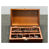 Rotary Tool Accessory Set, comes in wooden storage box, see pictures for details.