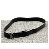 Louis Vuitton 'LV Initiales Monogram Eclipse'belt, comes with a certificate of authenticity provided by the seller, see pictures for details.