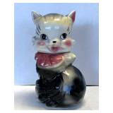 VINTAGE AMERICAN BISQUE 'FLUFFY CAT' COOKIE JAR 12' TALL X 6' WIDE