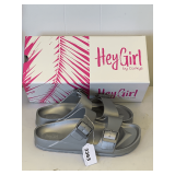 NEW CORKY'S 'HEY GIRL' SILVER SANDALS SIZE 7