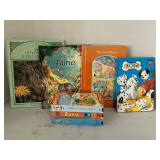 4 CHILDREN BOOKS & 3 CHILDREN'S VHS TAPES