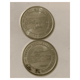 2 LONDON BRIDGE ROTARY CLUB COMMEMORATIVE COINS