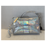 NEW 'SHARIF' DESIGNER HOLOGRAPHIC CROSS BODY BAG W/ DUSTER