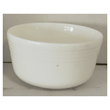 VINTAGE LARGE WHITE PYREX MIXING BOWL HAMILTON BEACH 8 3/4' ROUND X 5 1/2' TALL
