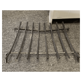 LARGE CAST IRON FIRE GRATE 27' WIDE X 18' DEEP