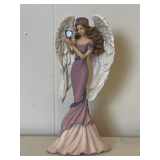2013 HAMILTON COLLECTION OF THOMAS KINKADE ANGEL OF CARING 'CARING' 7 1/2' TALL X 3 1/2' WIDE (ARM HAS BEEN REPAIRED)