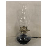 VINTAGE LAMPLIGHT FARMERS HOBNAIL CLEAR KEROSENE LAMP 13' TALL