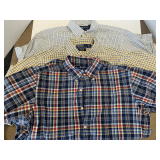3 MEN'S RALPH LAUREN DRESS SHIRTS - L, L, M