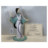 LENOX THE LEGENDARY PRINCESS FIGURINE 'PEACOCK MAIDEN' W/ BOX AND COA 9' TALL