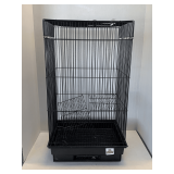 BLACK WIRE ANIMAL CAGE 24 1/2' TALL X 13 1/2' WIDE X 10' DEEP