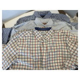 3 MEN'S NICE LONG SLEEVE BUTTON DOWN SHIRTS - XL, XL, L