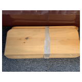2 SOLID PINE WALL SHELVES 24' LONG X 9 1/2' DEEP X 5 1/2' WIDE