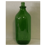 VINTAGE DURAGLAS GREEN BOTTLE (NO LID) 12' TALL X 5' ROUND