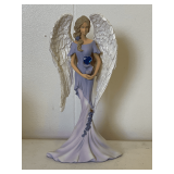 2013 HAMILTON COLLECTION OF THOMAS KINKADE ANGEL OF CARING W/ COA 'COMMITMENT' 7 1/2' TALL X 3 1/2' WIDE