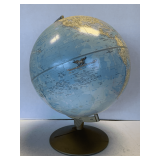 12' VINTAGE REPLOGLE COMPREHENSIVE WORLD GLOBE ON STAND