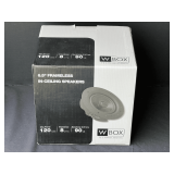 Garage…6.5” frameless in ceiling speaker, please inspect to make sure this item fits your needs, see pictures for details.