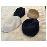 Master… Mesh flat caps, set of four, see pictures for details.