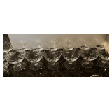 KIT…Noritake Sasaki Bamboo Etched Clear Glass champagne/sherbet coupes, MCM Japan, set of 14, seller states this glassware maybe hand blown and approximately 65 years old. See pictures for details.