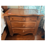 Master… Oversized three drawer nightstand, believed to be Hamilton Spill, see pictures for details.