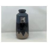 LR… Tricolored ceramic drip glaze vase, made in Portugal, see pictures for details.