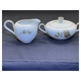 Island…Seyei fine china sugar and creamer, “Cascade Pine” pattern, produced  in Nagoya, Japan. See pictures for details.