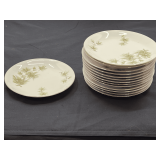 Island…Seyei fine china bread/dessert plates, approximately 14 pieces, “Cascade Pine” pattern, produced  in Nagoya, Japan. See pictures for details.