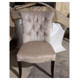 Silver- Gray White Dining Chairs